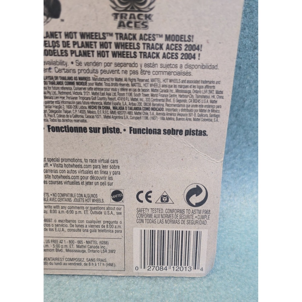 Hot Wheels 2005 Track Aces Zender Fact 4 Blue 1:64 Diecast Car 212 B3813 - Picture 4 of 4